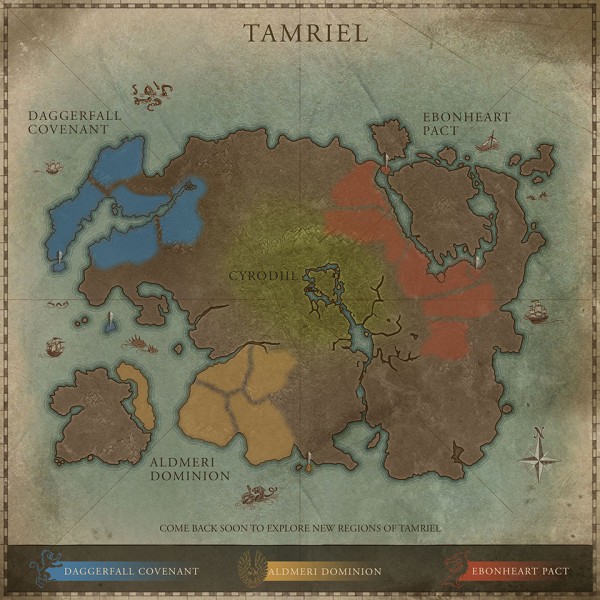 TES Online — Интерактивная карта Тамриэля | ElderScrolls.Net