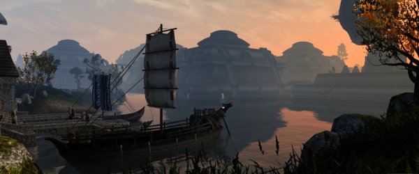 Вид на Вивек; автор скриншота: Higurro (Morrowind)